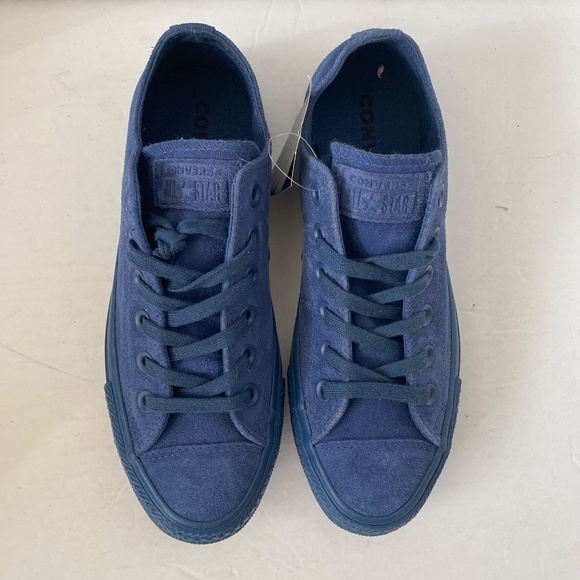 Converse Chuck Taylor All Star Blue Suede Shoes Mens Sz 5 Woman's Sz 7 - Picture 2 of 7